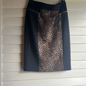 Beautiful black leopard, Michael Kors, two zipper on the side stretchy